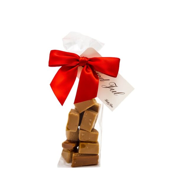 1918SRØD PepperkakeFudge Røs Sløyfe og God Jul Kort 100g (1 of 1)