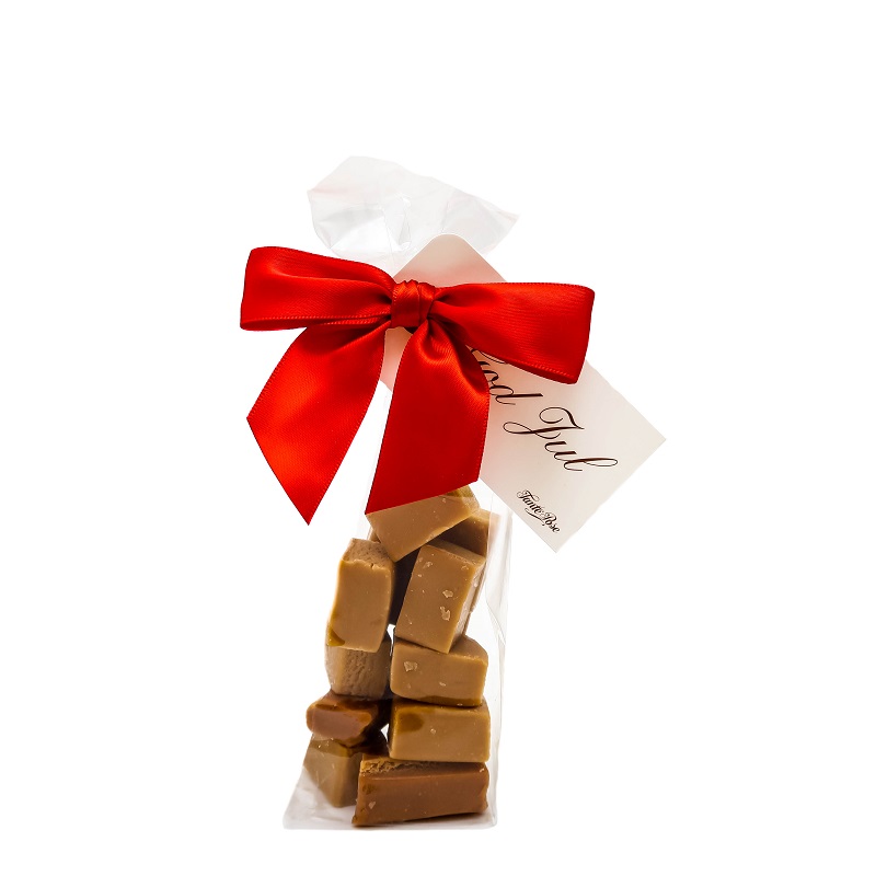 1918SRØD PepperkakeFudge Røs Sløyfe og God Jul Kort 100g (1 of 1)